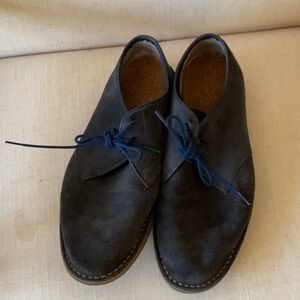 Men’s Clarks blue suede shoes